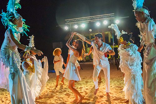 royalton antigua nightly beach party vacation