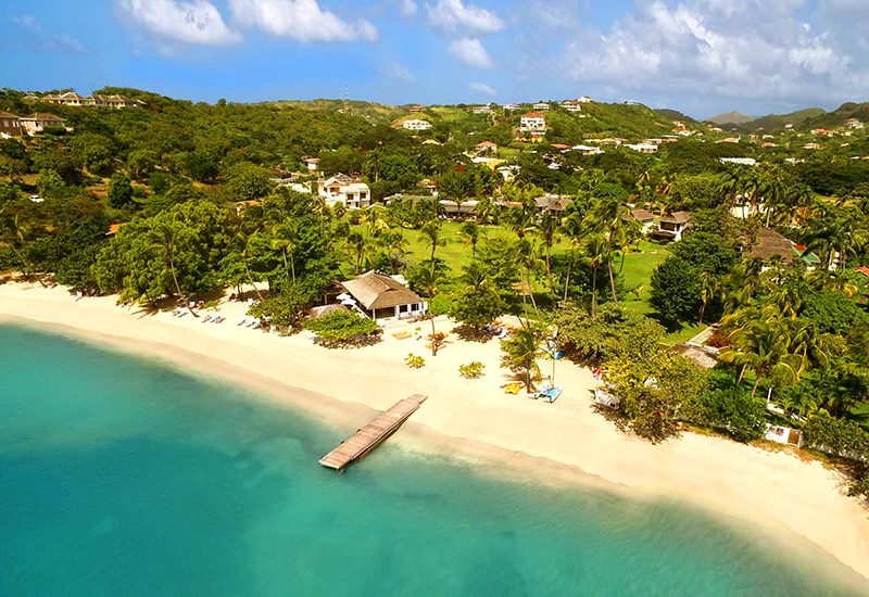 caribbean resorts for april calabash luxury boutique hotel grenada beachfront holiday