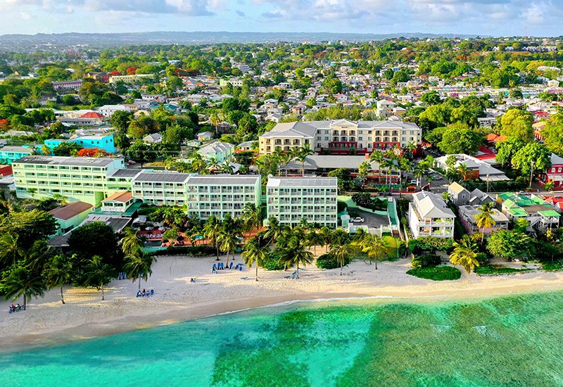 caribbean resorts for fall courtyard bridgetown beachfront family getaway