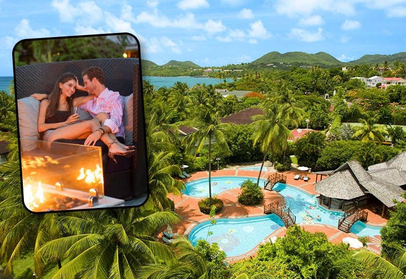 caribbean resorts for great sex sandals halcyon beach saint lucia couples-only beach retreat