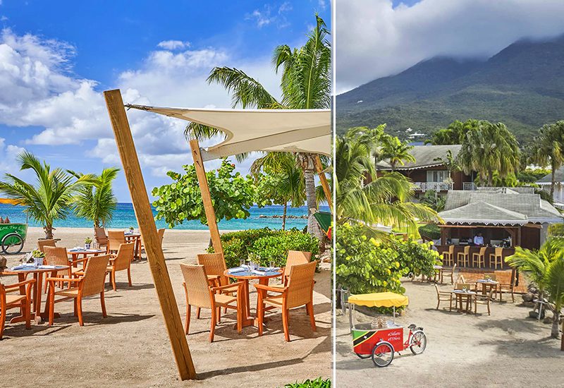 best beach bars at caribbean resorts four seasons resort nevis kastawey beach bar