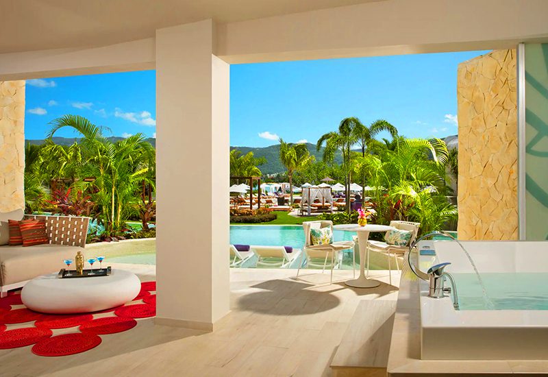 greatest caribbean resorts with swim-up suites breathless montego bay resort and spa jamaica