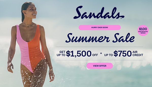 sandals summer sale best luxury hotel deals